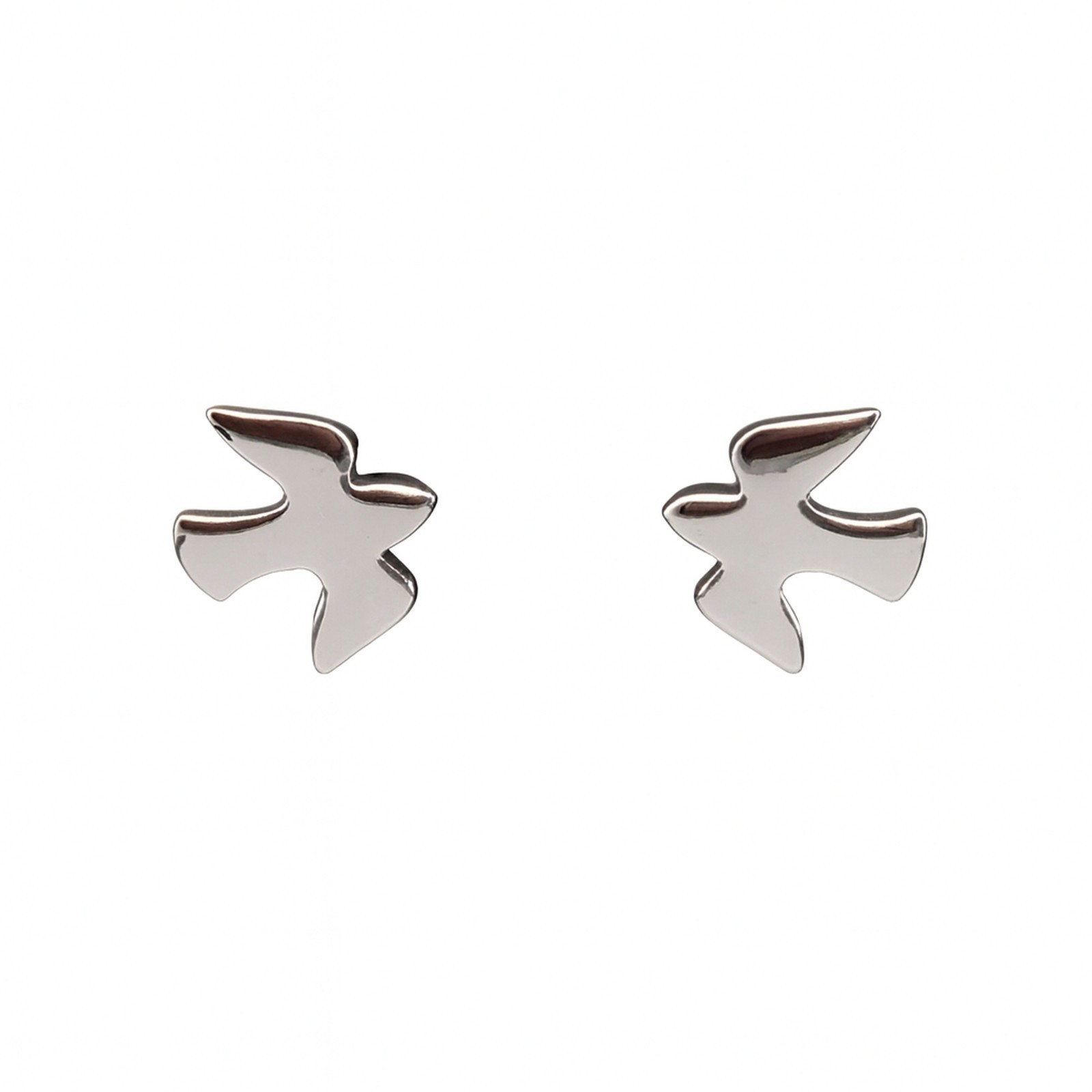 Maritimer Ohrstecker MÖWE, Silber 925/- 9x8mm (EP-2498) – Bild 1