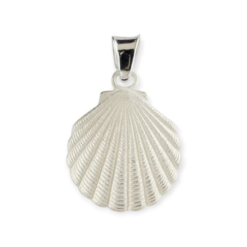 Maritimer Anhänger Muschel Silber 925/- 17mm (PP3209)