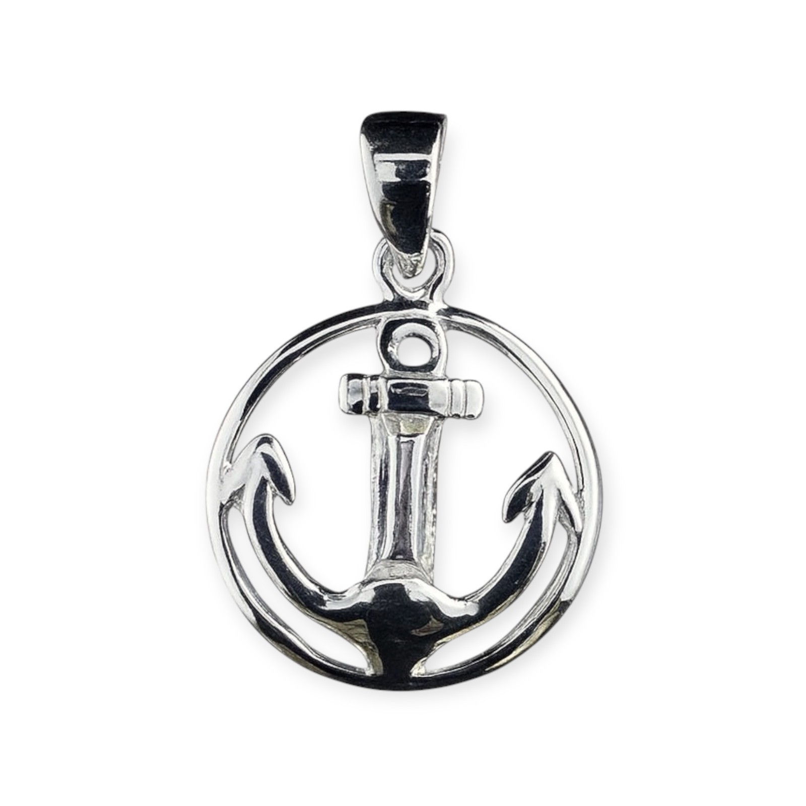 Maritimer Anhänger Anker Silber 925/- 15mm  (PP3252) – Bild 1