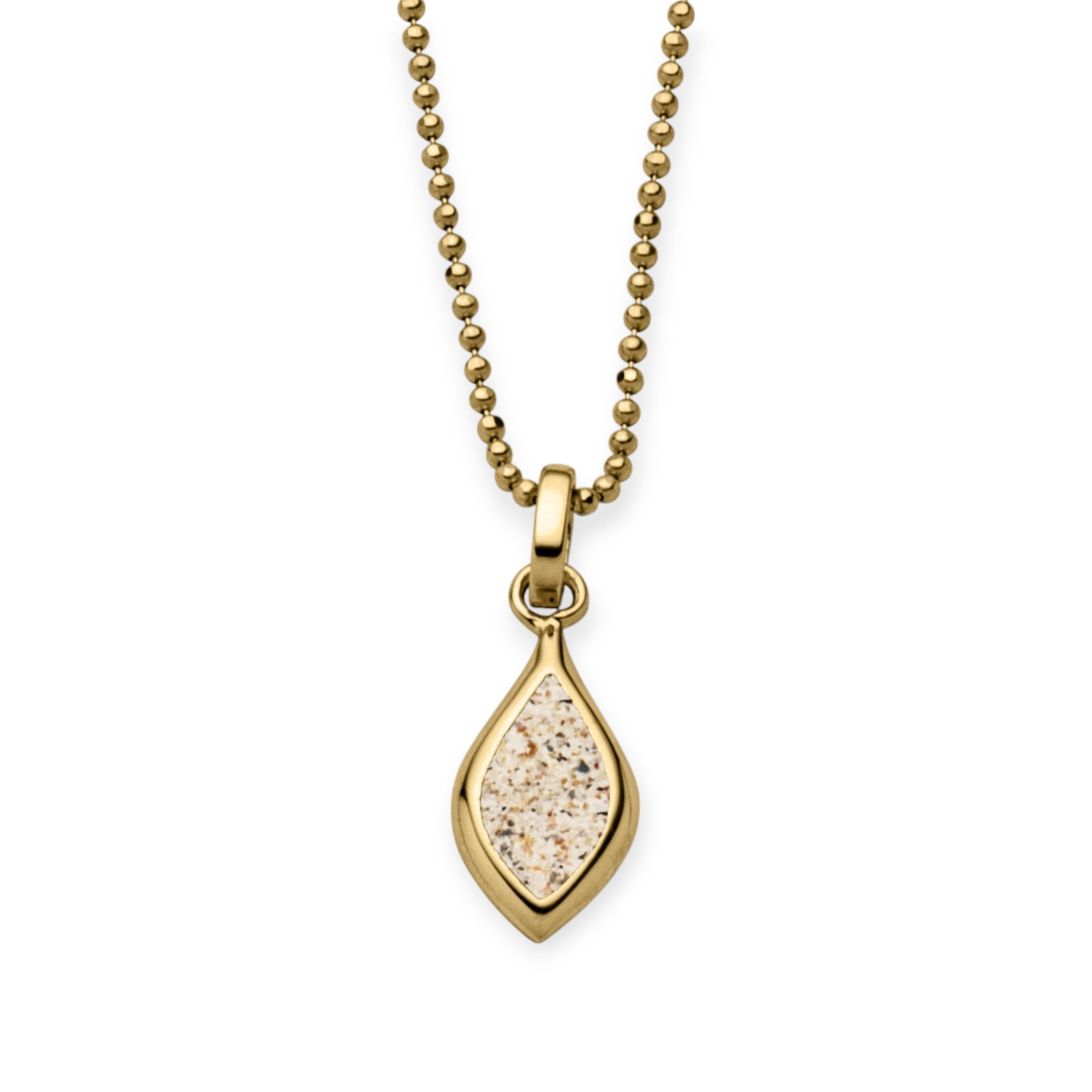 DUR Anhänger LUNEA, Strandsand, Silber 925/- vergoldet (P4952) – Bild 1