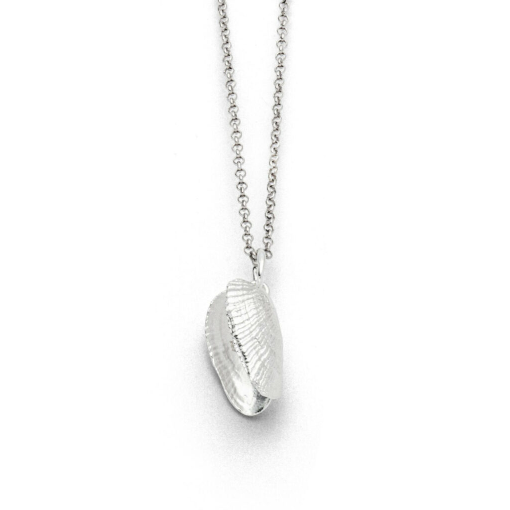 DUR Schmuck Kette SCHIFFSBOHRMUSCHEL Silber 925/- anlaufgeschützt 42cm (K2577)
