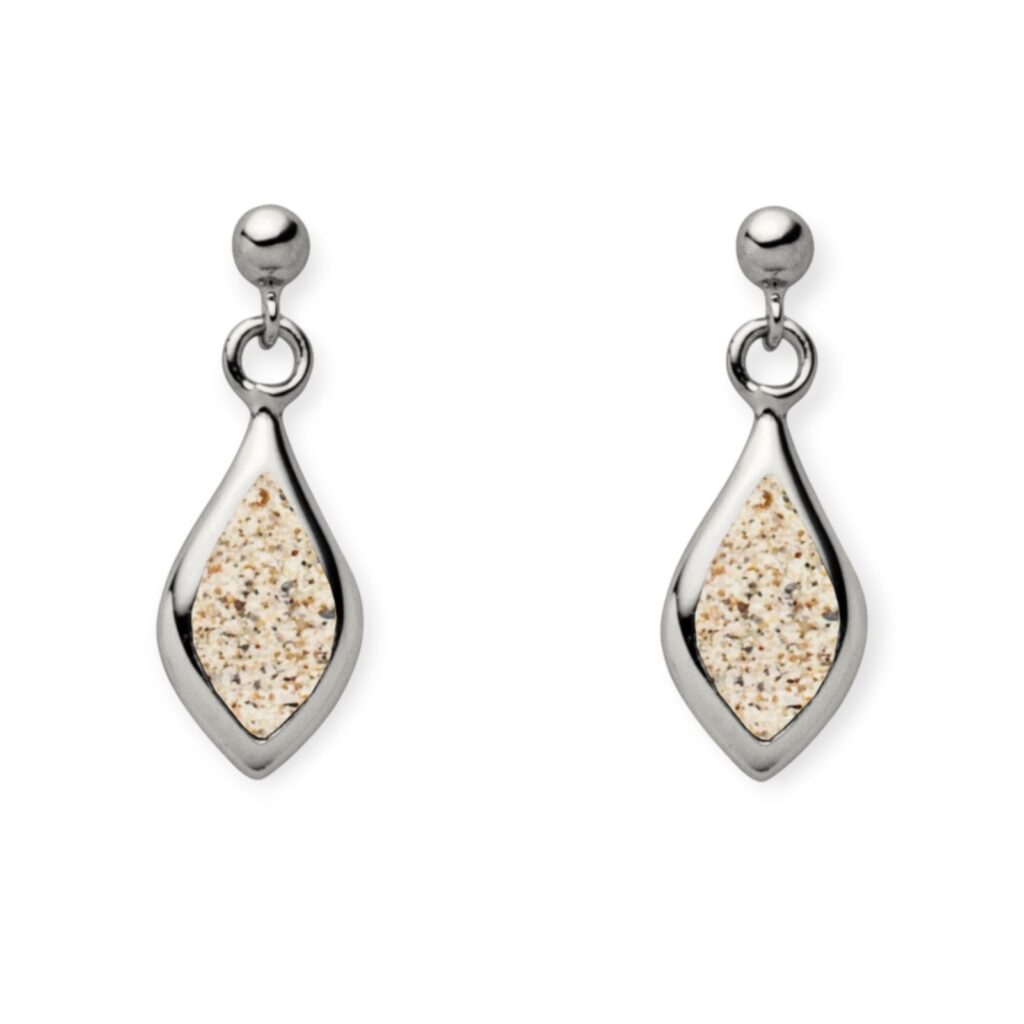 DUR Schmuck Ohrring LUNEA Strandsand, Silber 925/- rhodiniert (O5726)