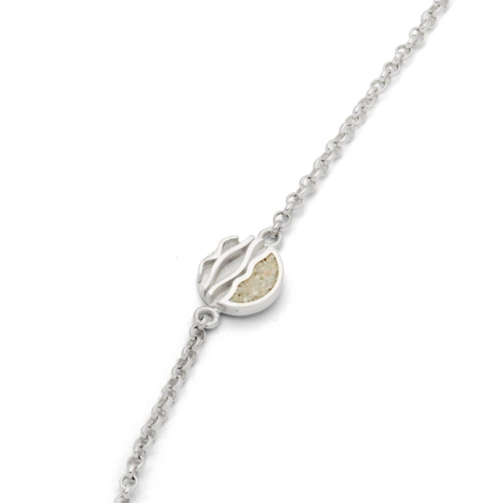 DUR Armband STRANDWELLEN Silber 925/- ca. 16,5cm + 2cm Verlängerung (A1550)