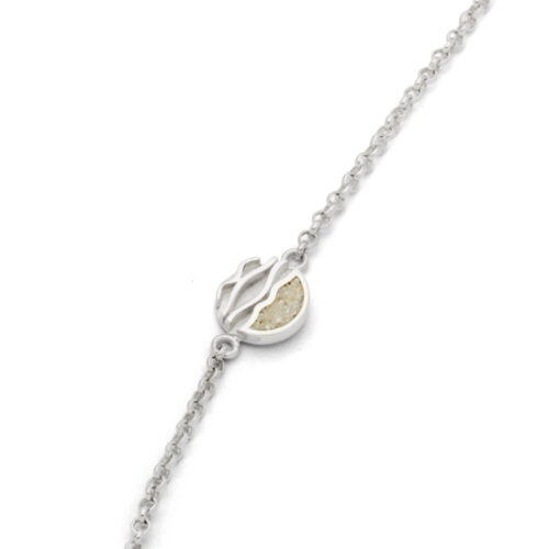 DUR Armband STRANDWELLEN Silber 925/- ca. 16,5cm + 2cm Verlängerung (A1550)