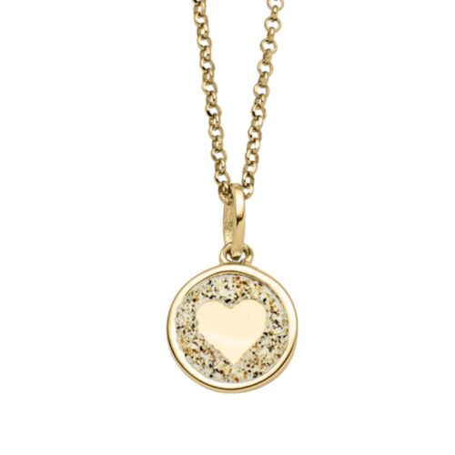 DUR Schmuck Kette HERZ 2.0 Silber 925/- vergoldet 45cm (K3062)