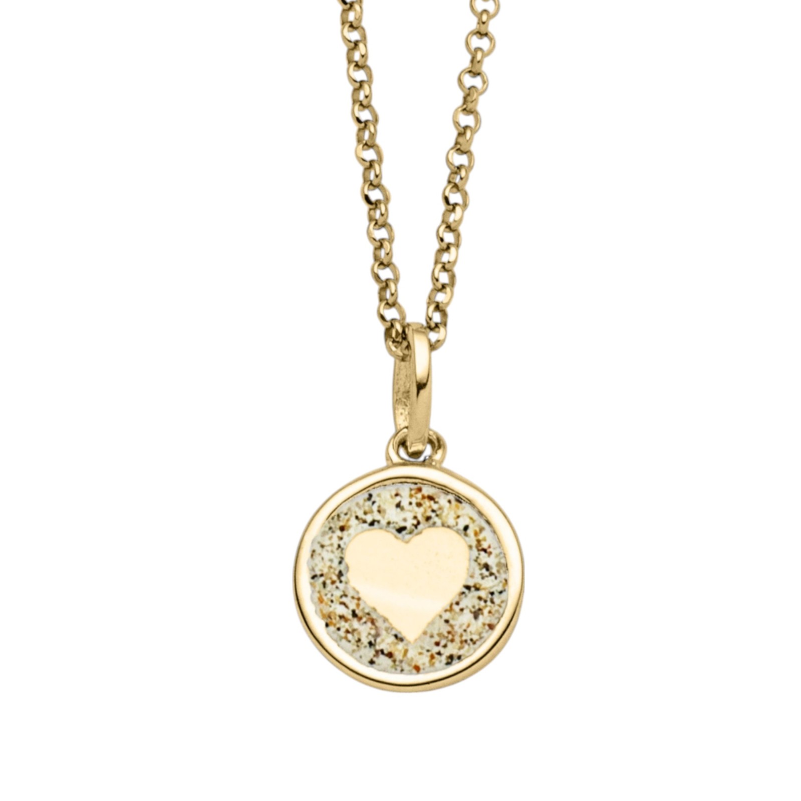 DUR Schmuck Kette HERZ 2.0 Silber 925/- vergoldet 45cm (K3062) – Bild 1