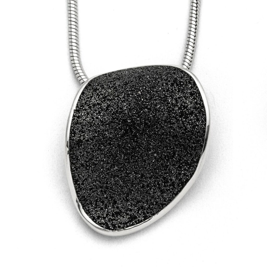 DUR Schmuck Anhänger LAVAINSEL Silber 925/- rhodiniert (P3994)