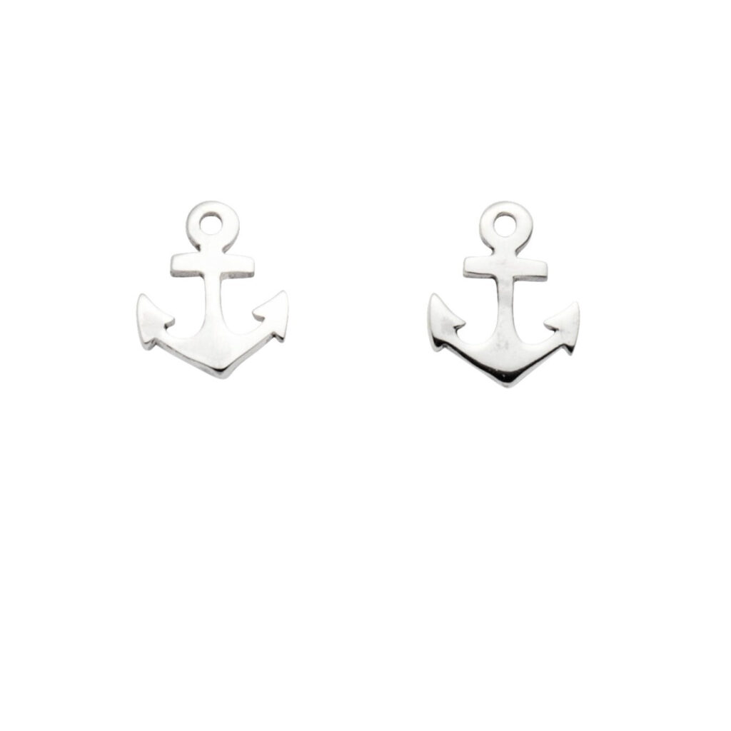 DUR Schmuck Ohrstecker ANKER Silber 925/- rhod. (S1464)