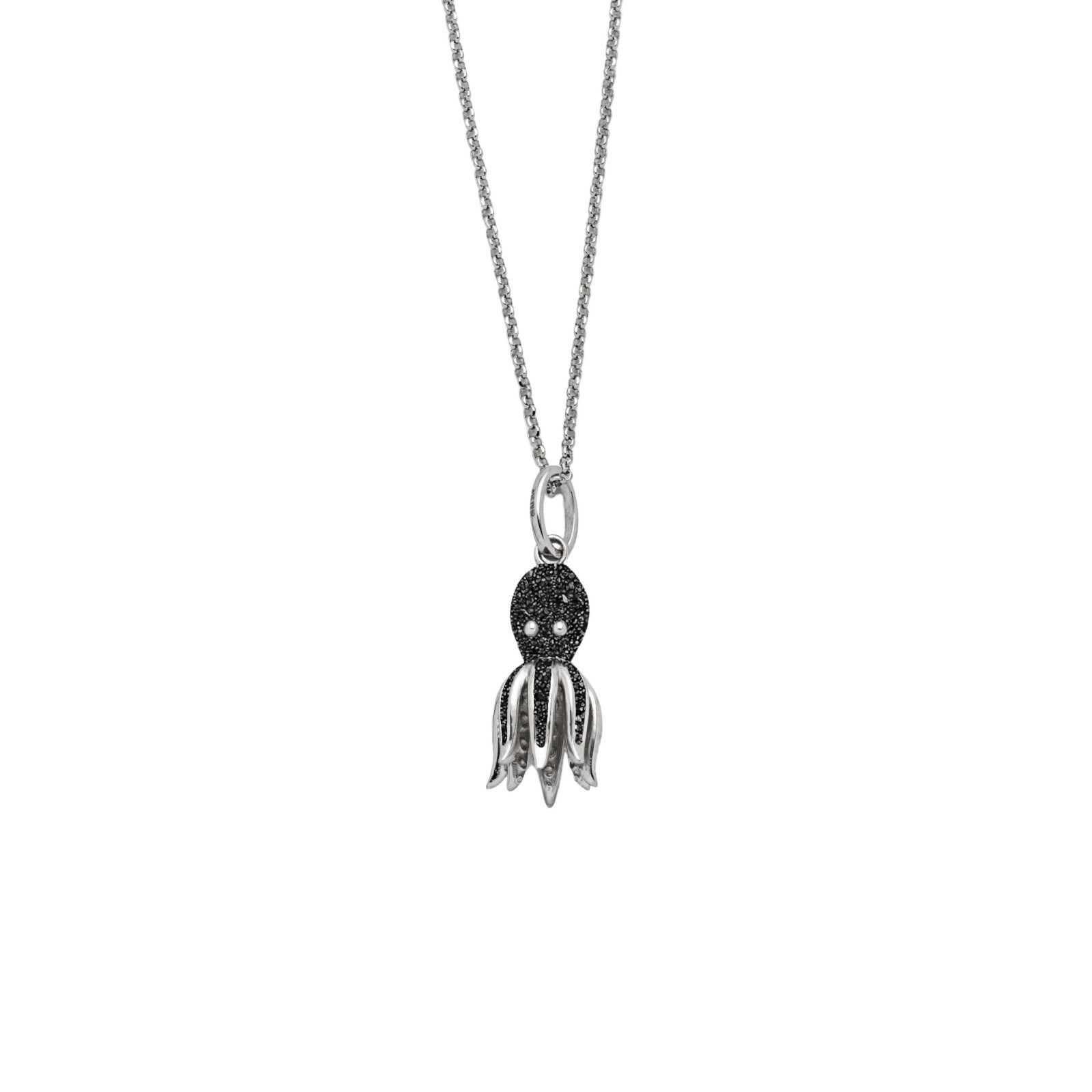 Dur Schmuck Anhänger OKTOPUS Lavasand, Silber 925/- rhodiniert (P4190) – Bild 1