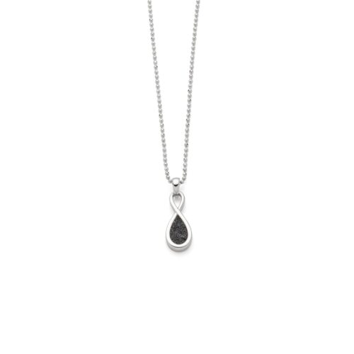 DUR Kette FOREVER I, Lavasand, Silber 925/- rhodiniert 42cm (K2929)