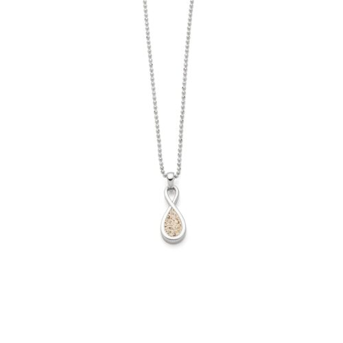DUR Kette FOREVER I, Strandsand, Silber 925/- rhodiniert 42cm (K2928)