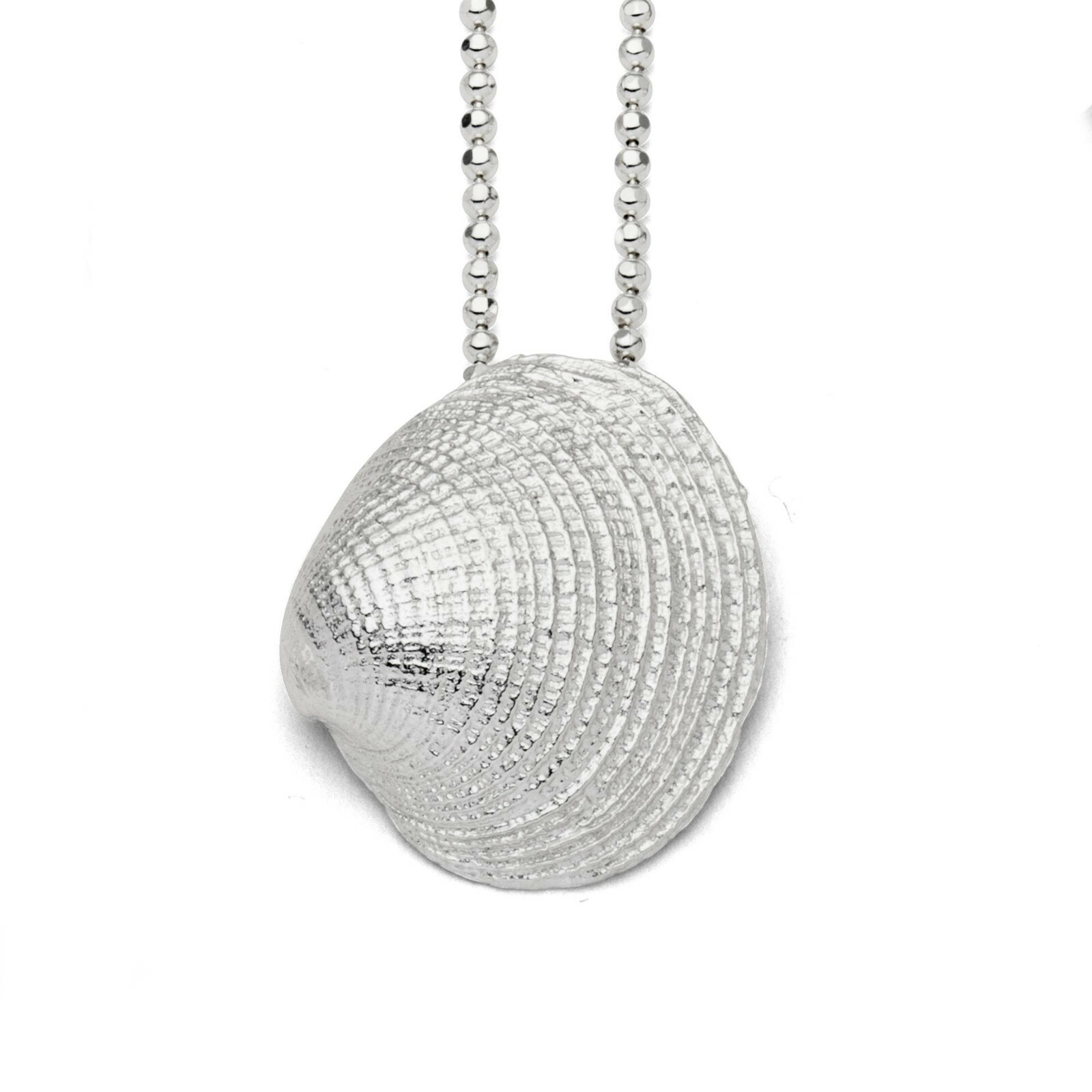 DUR Schmuck Anhänger große Herzmuschel 32mm x 35mm, Silber 925/- (P3042) – Bild 1