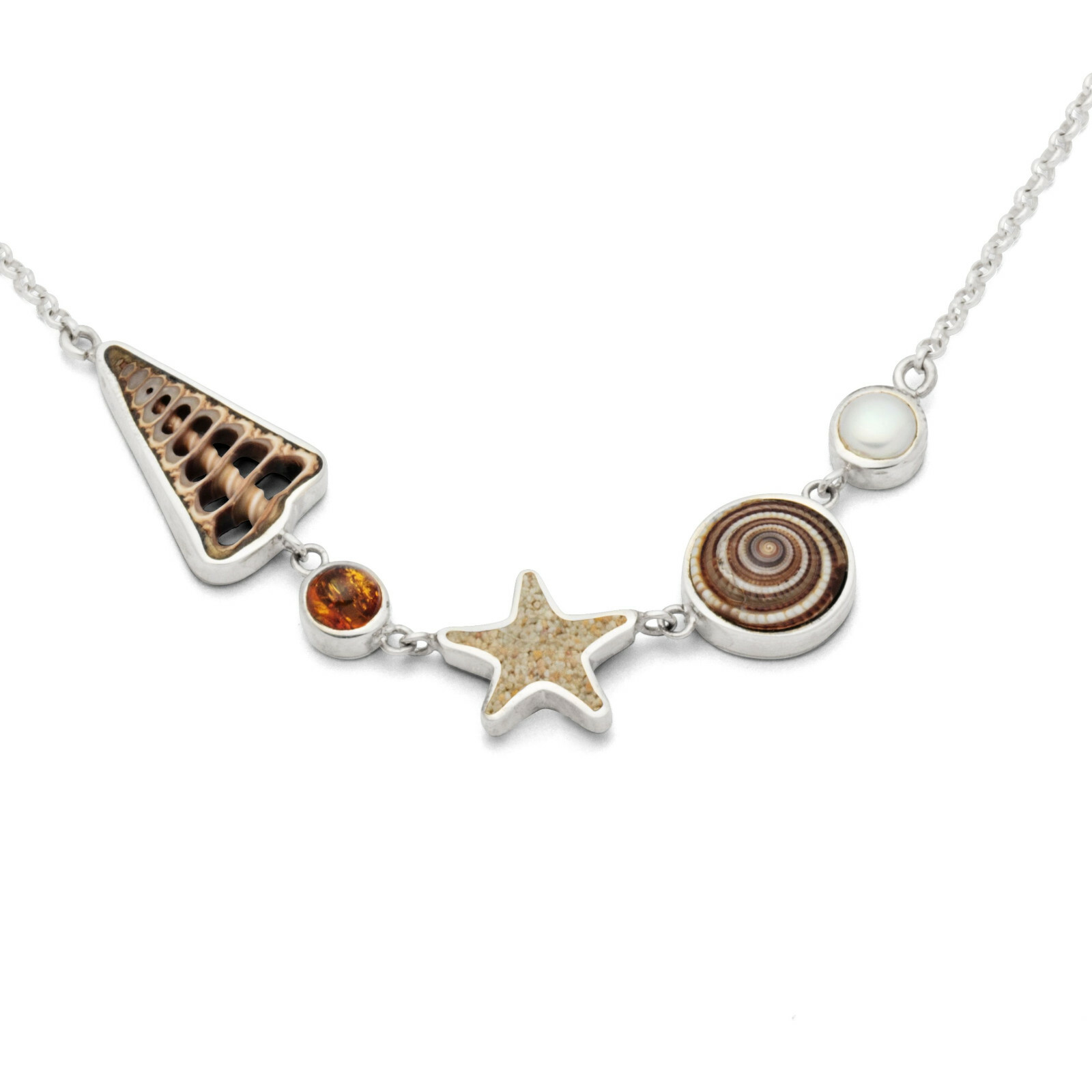 DUR Schmuck Kette STRANDRAUSCH 2.0 Silber 925/- 40cm + 5cm Verlängerung (K2589) – Bild 1