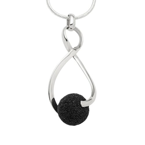 DUR Schmuck Anhänger SWINGING Lavasand Silber 925/- poliert (P2625)