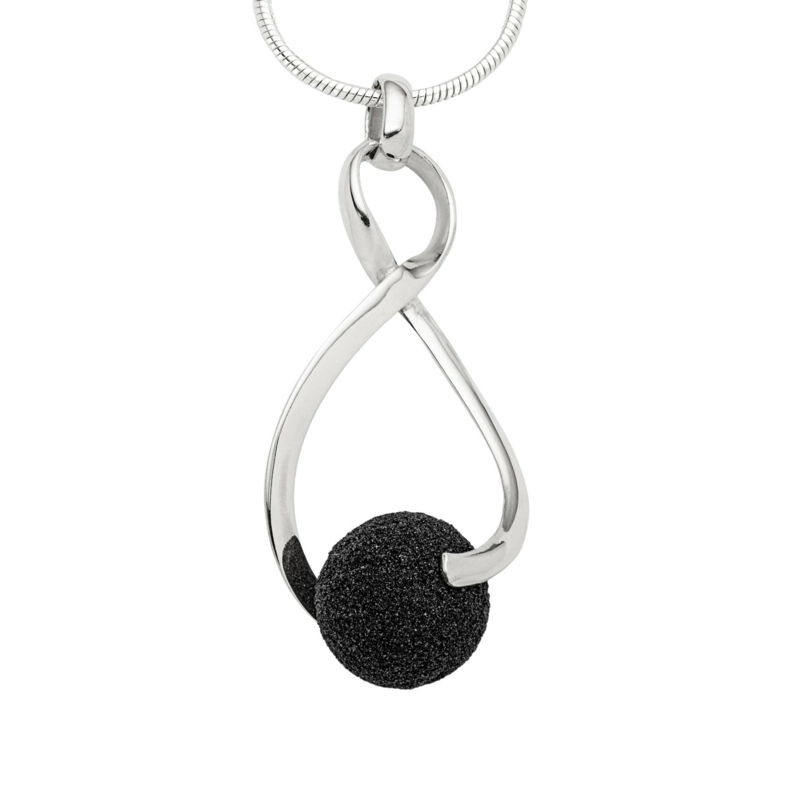DUR Schmuck Anhänger SWINGING Lavasand Silber 925/- poliert (P2625) – Bild 1