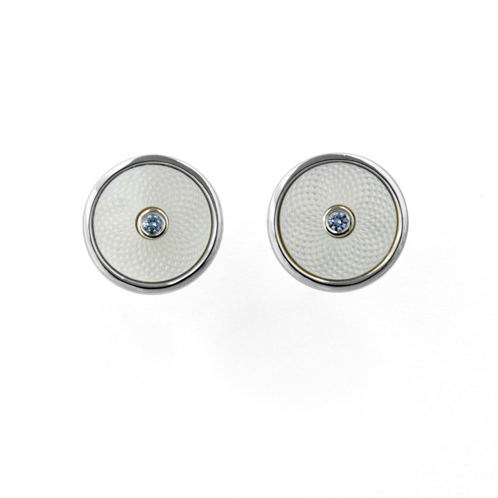 DUR Schmuck Ohrstecker SOMMERWELLEN Perlmutt, Silber 925/-rhod. (O4982)