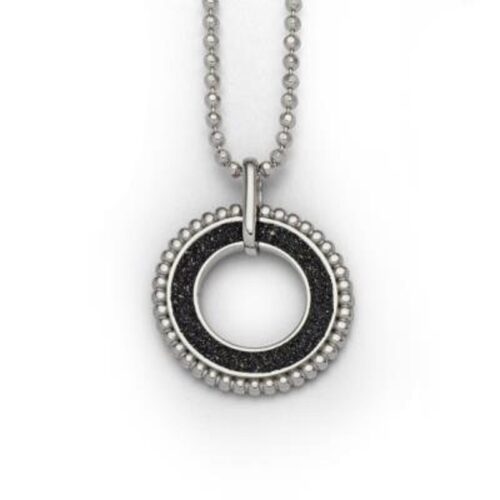 DUR Schmuck Anhänger JUPITER Lavasand Silber 925/- rhodiniert (P2999)