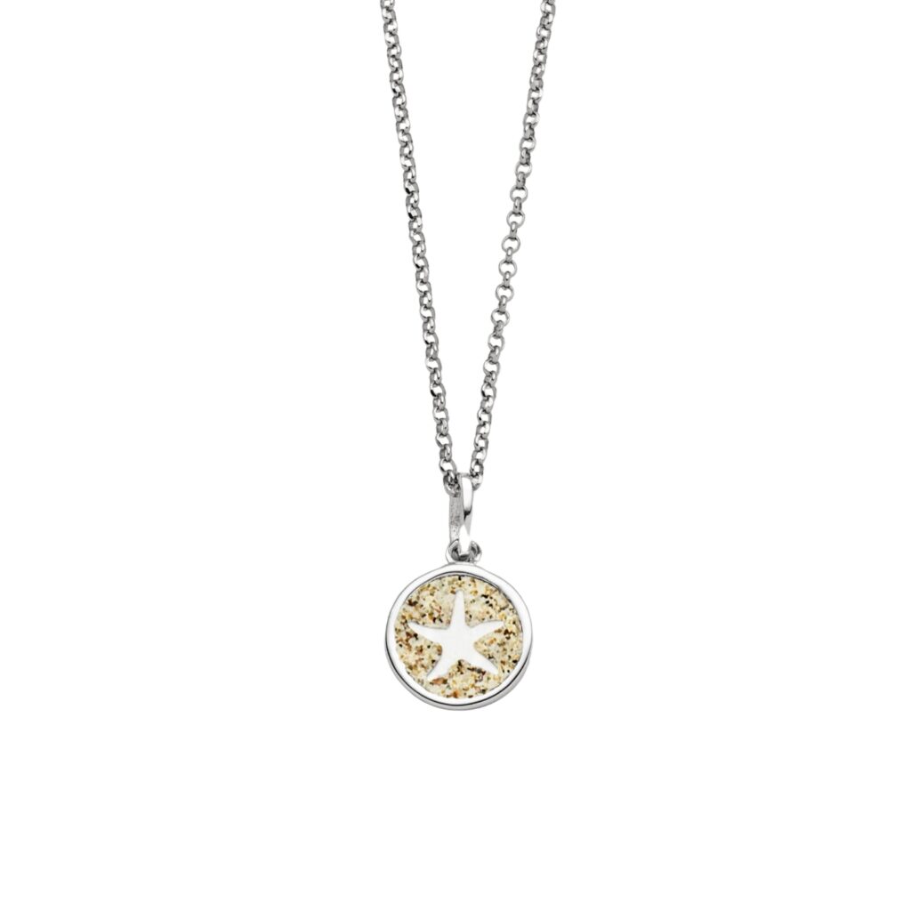 DUR Schmuck Kette TRAUM 2.0 Strandsand Silber 925/- rhodiniert 45cm (K2967)