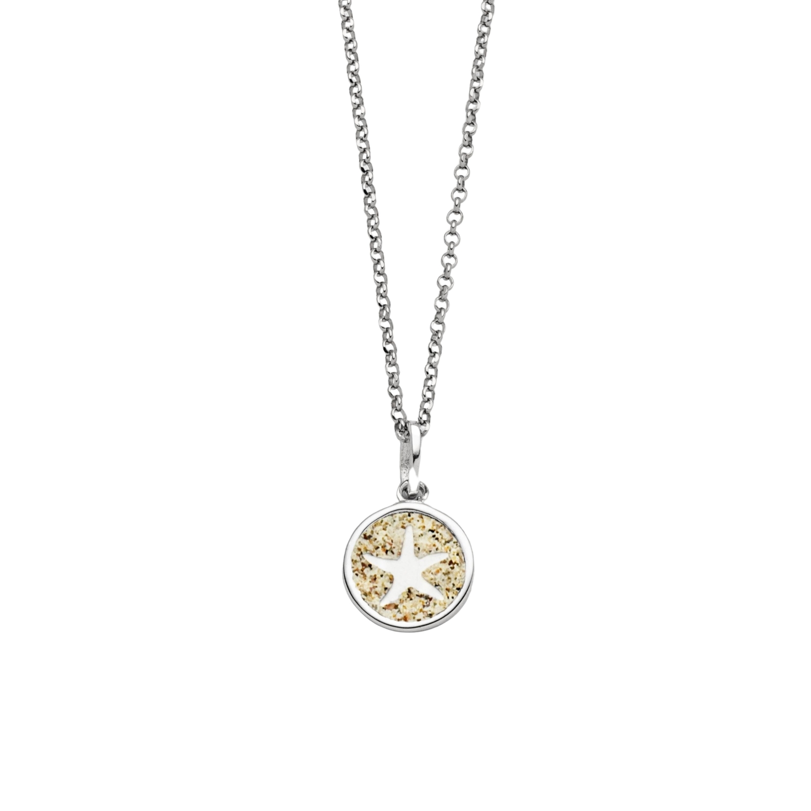 DUR Schmuck Kette TRAUM 2.0 Strandsand Silber 925/- rhodiniert 45cm (K2967) – Bild 1