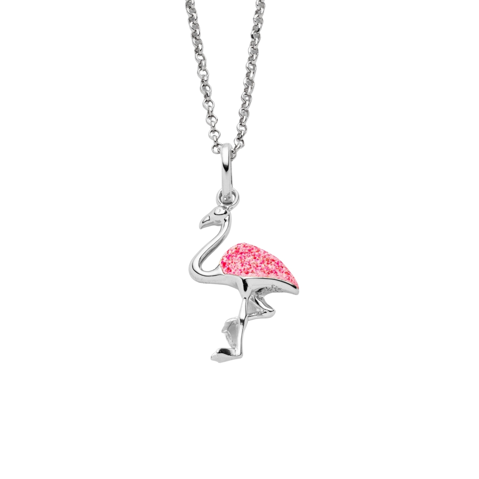 DUR Schmuck Anhänger FLAMINGO Silber 925/- rhodiniert (P4324) – Bild 1