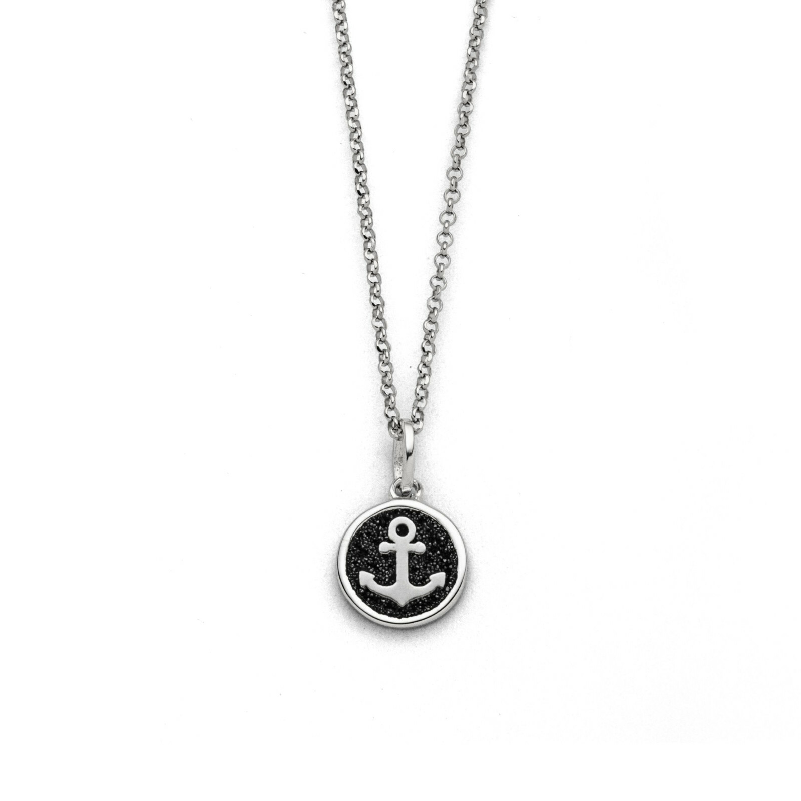 DUR Schmuck Kette HOFFNUNG 2.0 Lavasand, Silber 925/- rhod. ca 42cm (K2677) – Bild 1