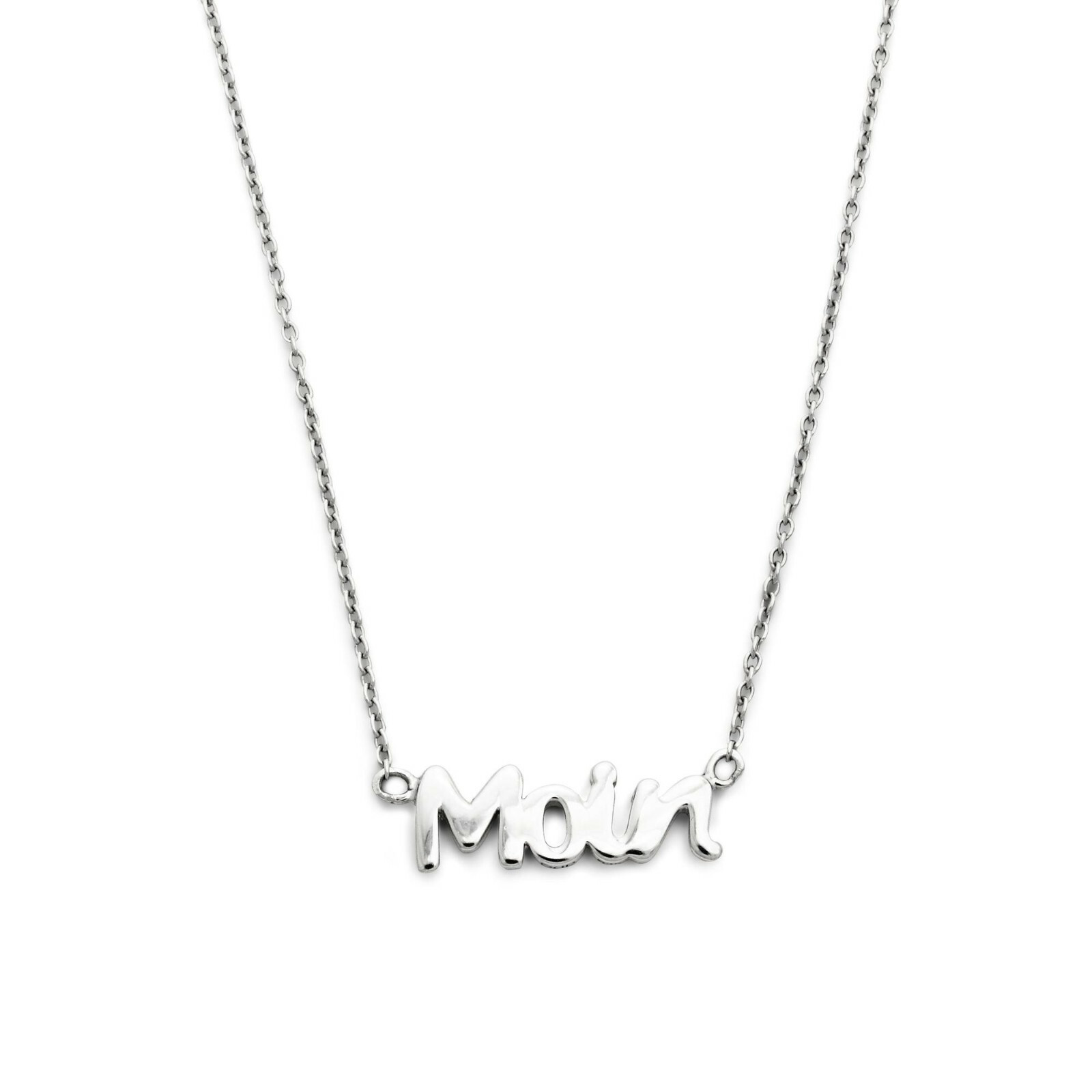 DUR Schmuck Kette MOIN Silber 925/- rhod. ca 41cm + 4,5cm  (K2468) – Bild 1