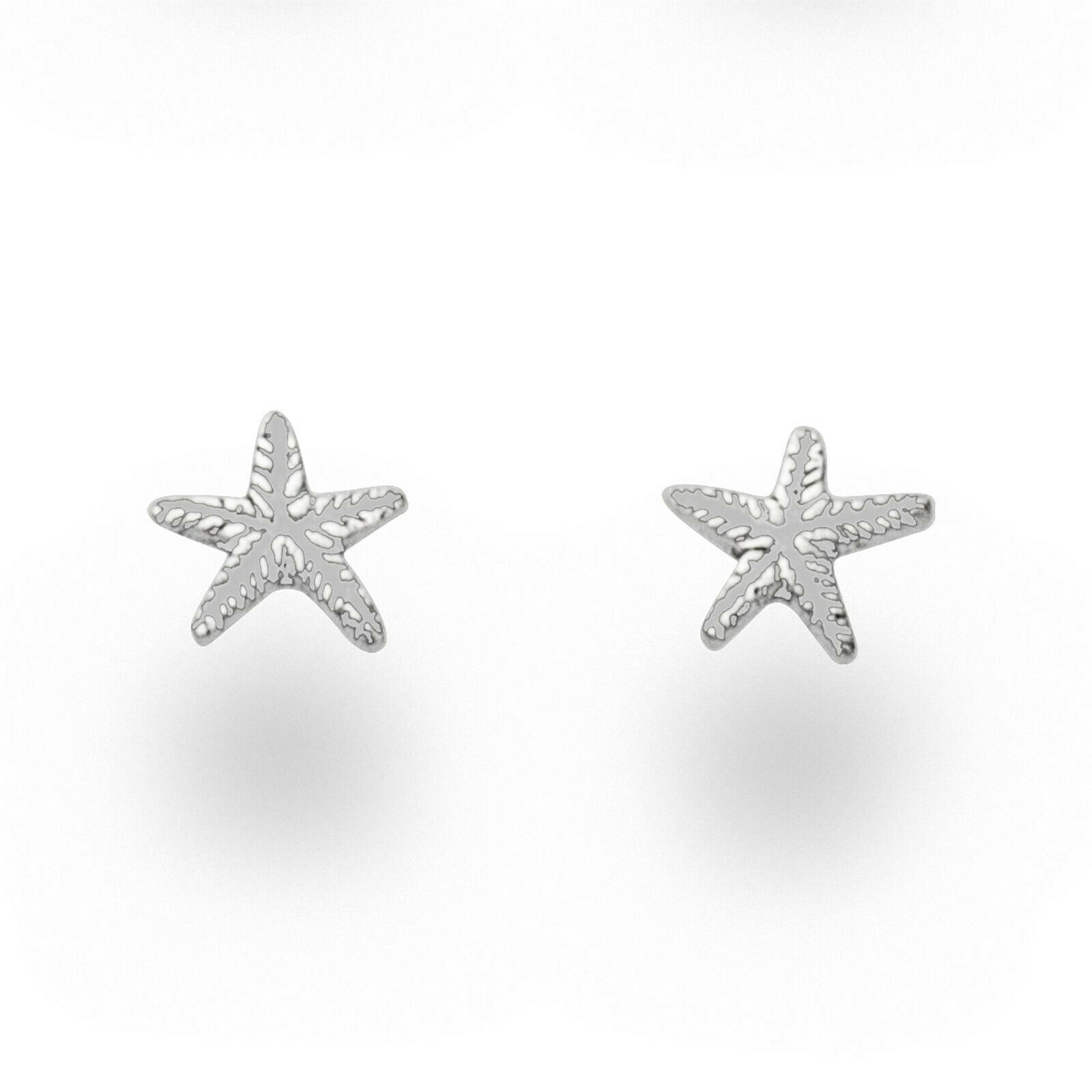 DUR Schmuck Ohrstecker kleiner SEESTERN Silber 925/- (S1481) – Bild 1