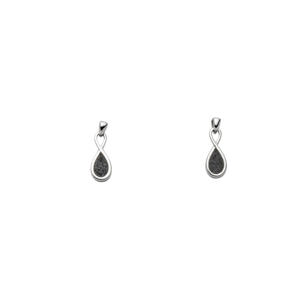 DUR Schmuck Ohrring FOREVER, Lavasand, Silber 925/- rhod. (O5551)