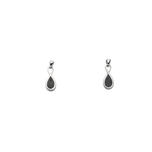 DUR Schmuck Ohrring FOREVER, Lavasand, Silber 925/- rhod. (O5551)