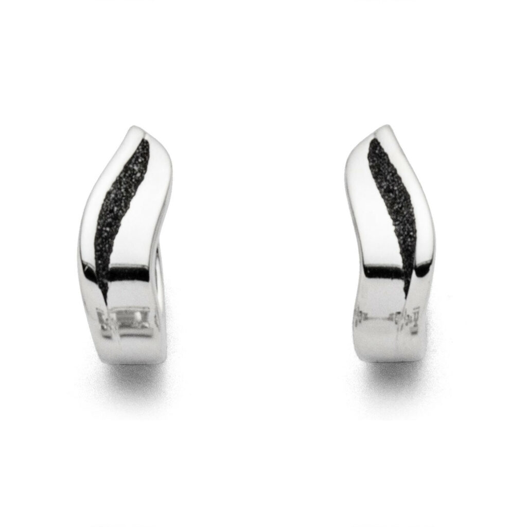 DUR Schmuck Creole LAVASAND  Silber 925/-rhod. (O5087)