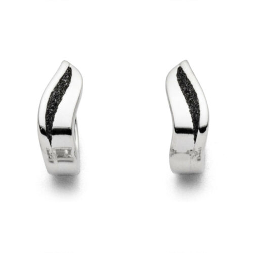 DUR Schmuck Creole LAVASAND  Silber 925/-rhod. (O5087)