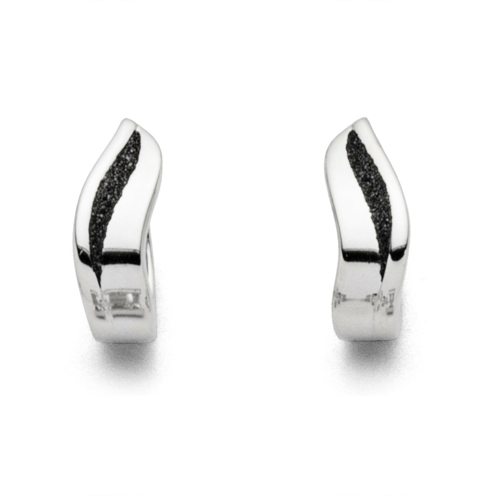 DUR Schmuck Creole LAVASAND  Silber 925/-rhod. (O5087) – Bild 1