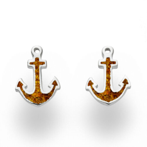 DUR Schmuck Ohrstecker HOFFNUNG Bernstein, Silber 925/-rhodiniert (O5256)