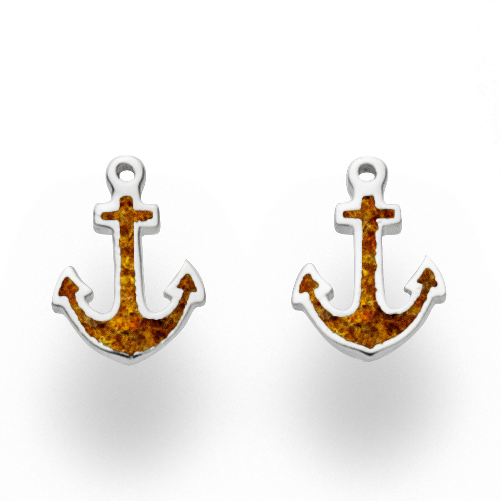 DUR Schmuck Ohrstecker HOFFNUNG Bernstein, Silber 925/-rhodiniert (O5256) – Bild 1