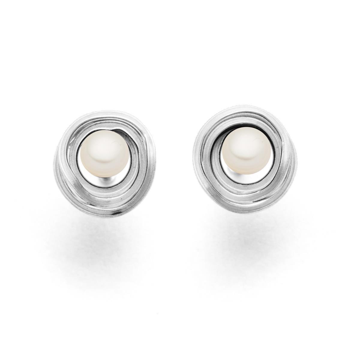 DUR Schmuck Ohrstecker PERLENTANZ Perle, Silber 925/-  (O5058) – Bild 1