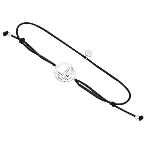 Dur Schmuck Elastik-Armband AHOI, Silber 925/- längenverstellbar (A1627)