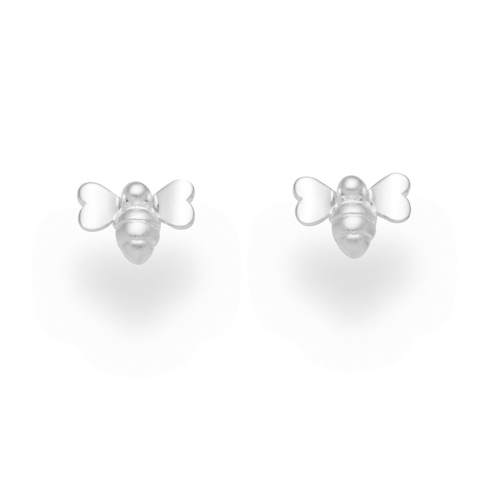 DUR Schmuck Ohrstecker BIENE Silber 925/- anlaufgeschützt (O5183) – Bild 1