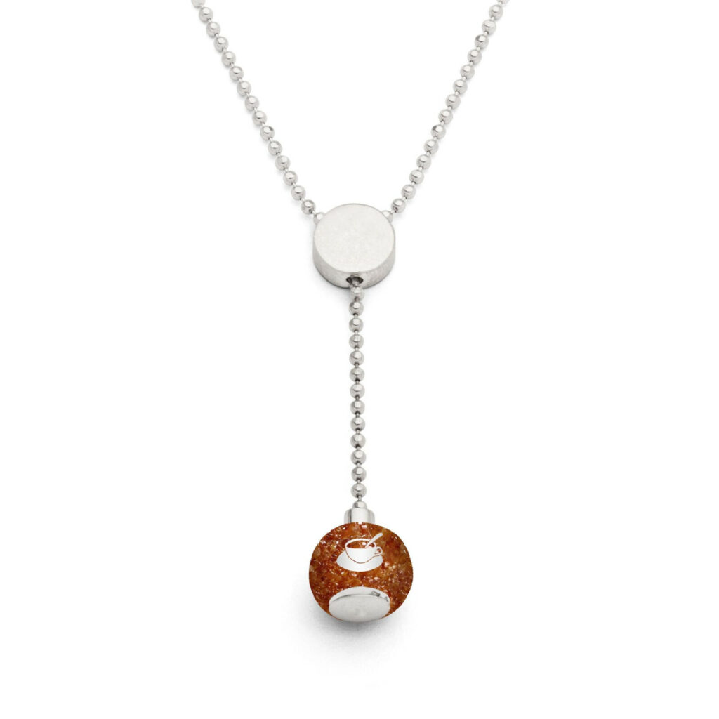 DUR Schmuck Kette OSTFRIESLAND mit Bernstein, Silber 925/-rhod. 42cm (K2560.BS)