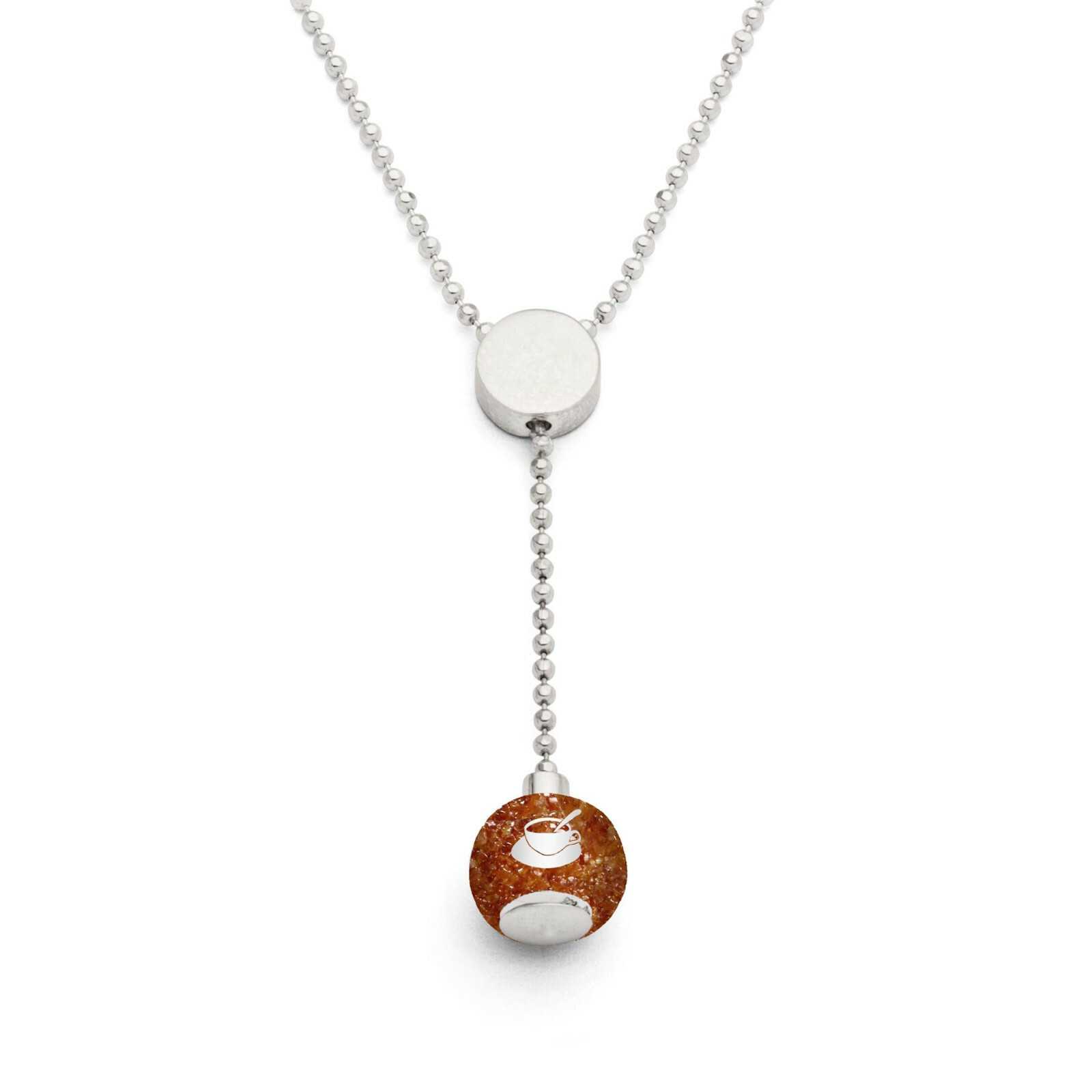 DUR Schmuck Kette OSTFRIESLAND mit Bernstein, Silber 925/-rhod. 42cm (K2560.BS) – Bild 1