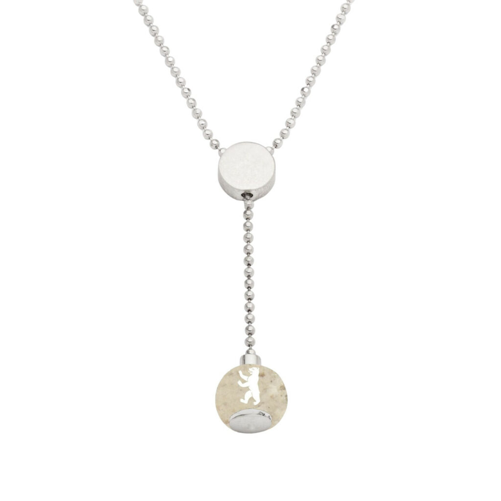 DUR Schmuck Kette BERLIN mit Steinsand, Silber 925/-rhod. 42cm (K2567.ST)