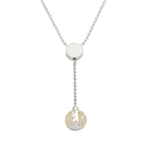 DUR Schmuck Kette BERLIN mit Steinsand, Silber 925/-rhod. 42cm (K2567.ST)