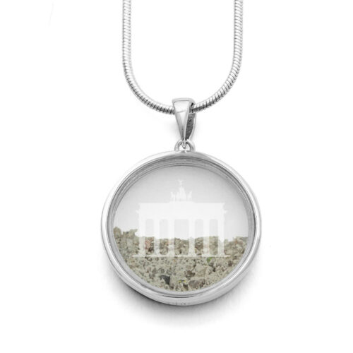 DUR Schmuck Anhänger BRANDENBURGER TOR Mauersteine, Silber 925/- rhod. (P3605)