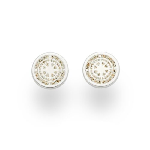 DUR Schmuck Ohrstecker KOMPASS Silber 925/- rhodiniert (O5039 )