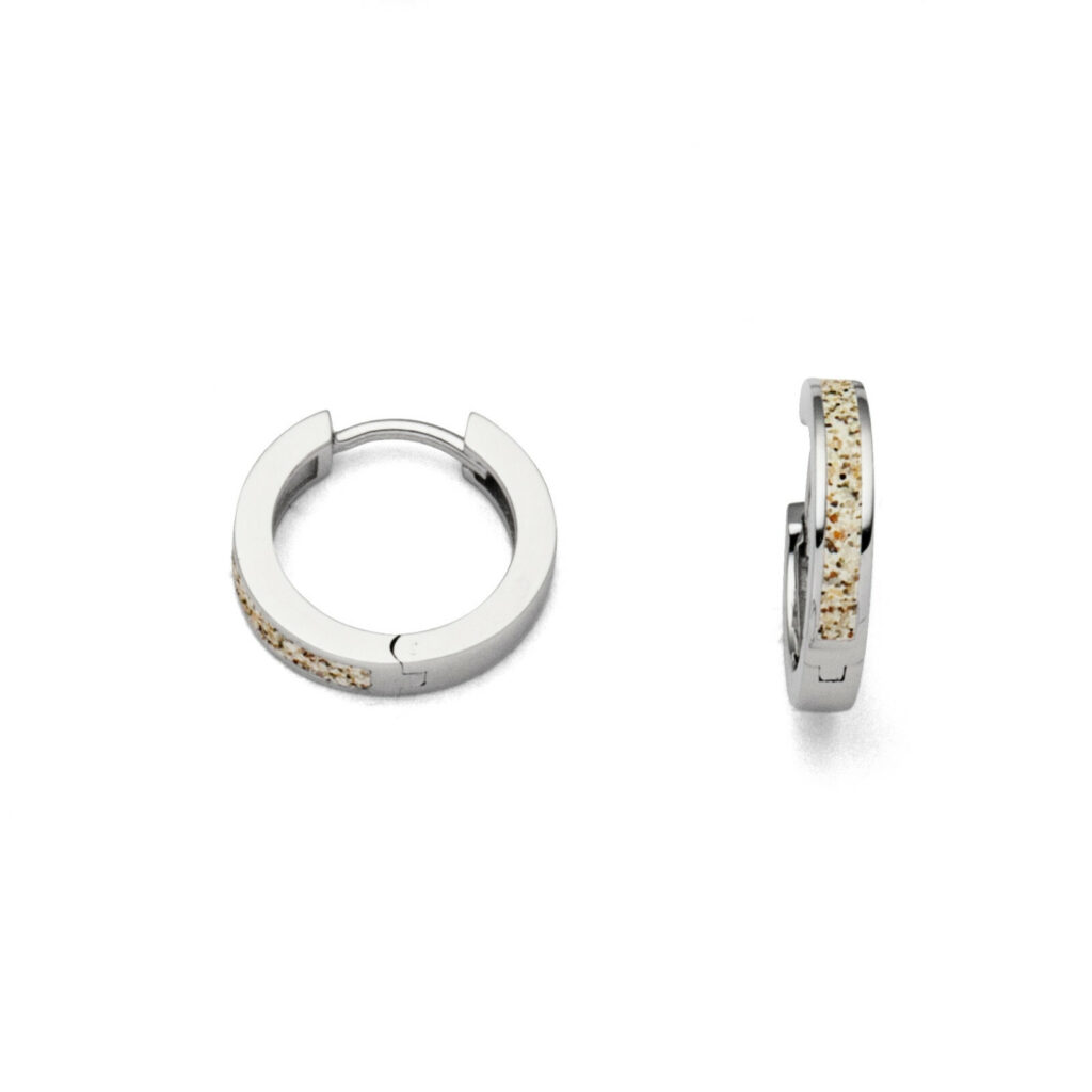 DUR Schmuck Creole MARINA Strandsand, Silber 925/- rhodiniert (O4958)