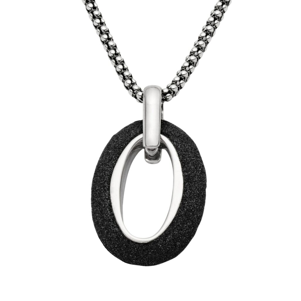 DUR Schmuck Anhänger Sandvenus, Lavasand, Silber 925/- rhodiniert P3577