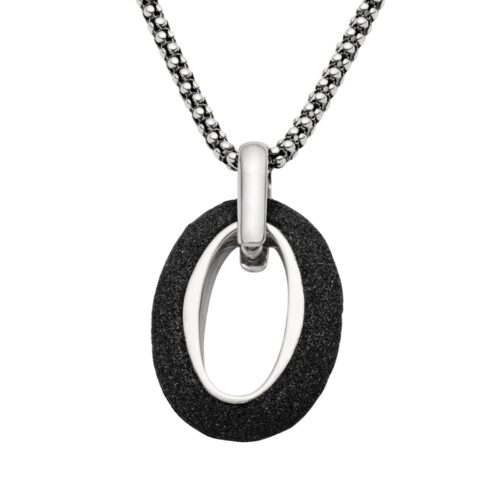 DUR Schmuck Anhänger Sandvenus, Lavasand, Silber 925/- rhodiniert P3577