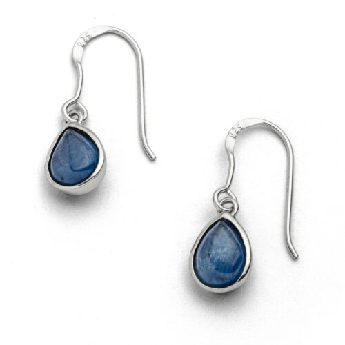 DUR Schmuck Ohrhänger BLAUE LAGUNE Kyanit, Silber 925/- rhodiniert (O5318)