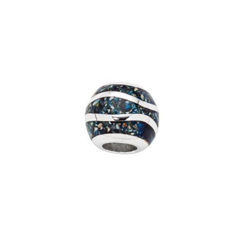 DUR Schmuck Anhänger BEAD WELLE Mosaik Seeopal, Silber 925/- (P4262)