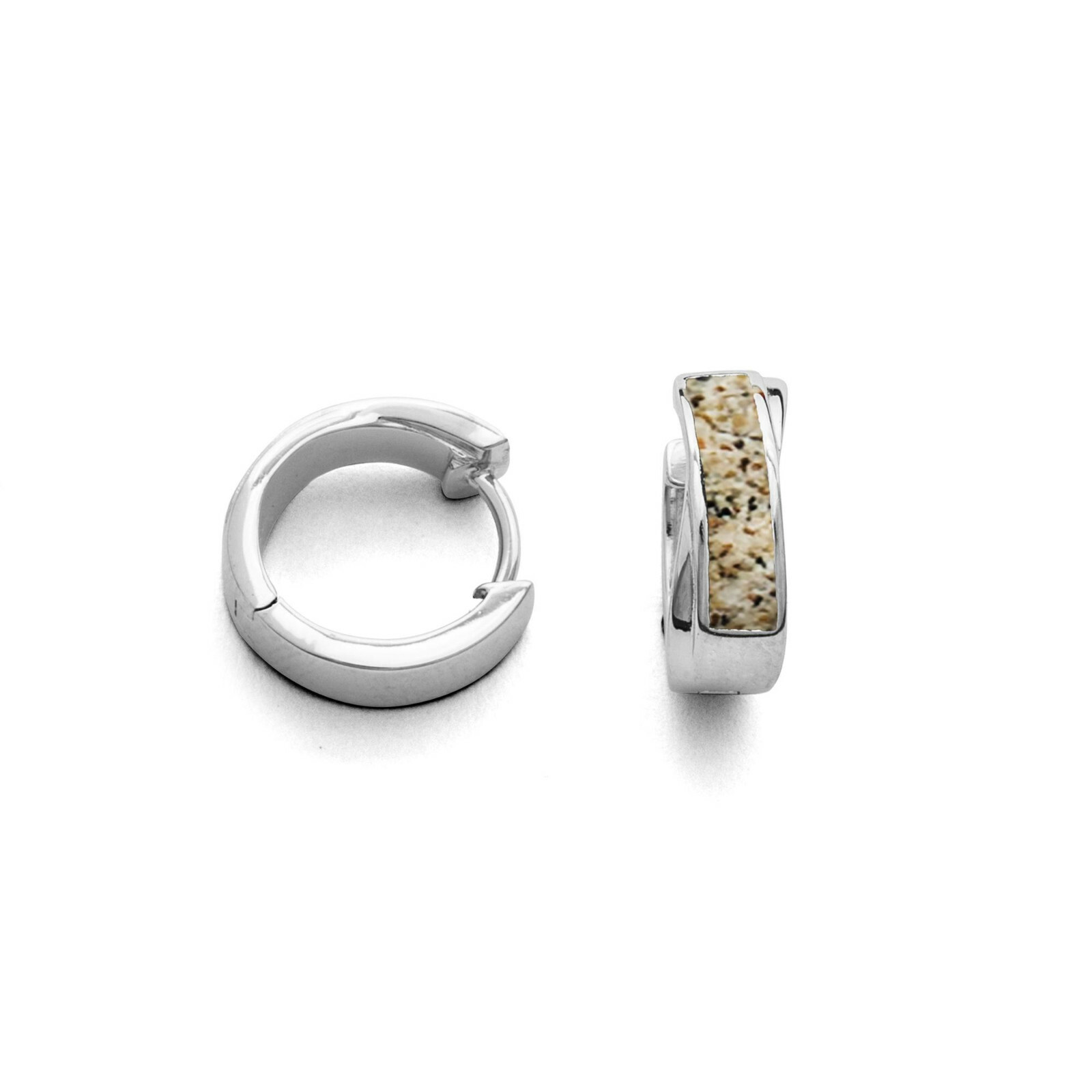DUR Schmuck Creole SATURN Strandsand, Silber 925/-rhod. (O4888) – Bild 1