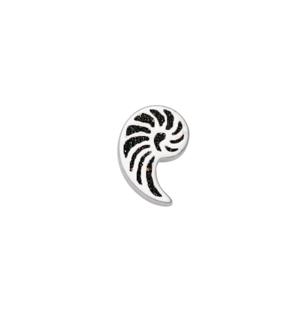 DUR Schmuck Schiebeelemente LAVASAND für Wickelarmband, Silber 925/- rhodiniert